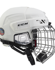 CCM Fitlite 3DS Youth Helmet Combo White