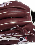 Rawlings Heart of the Hide 11.5" Maroon/White Baseball Glove