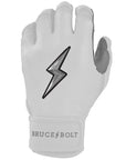 Batting Glove Bruce Bolt Chrome Series Short Cuff Yth