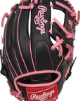 Rawlings R9 11.5" Black/Pink Baseball Glove