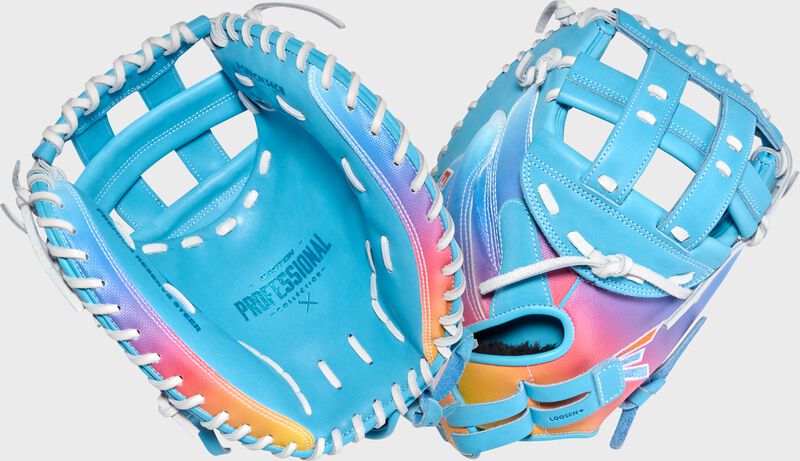 Easton Professional Collection ColorSplash Columbia Blue 34" Fastpitch Catcher's Mitt