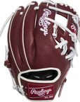 Rawlings Heart of the Hide 11.5" Maroon/White Baseball Glove