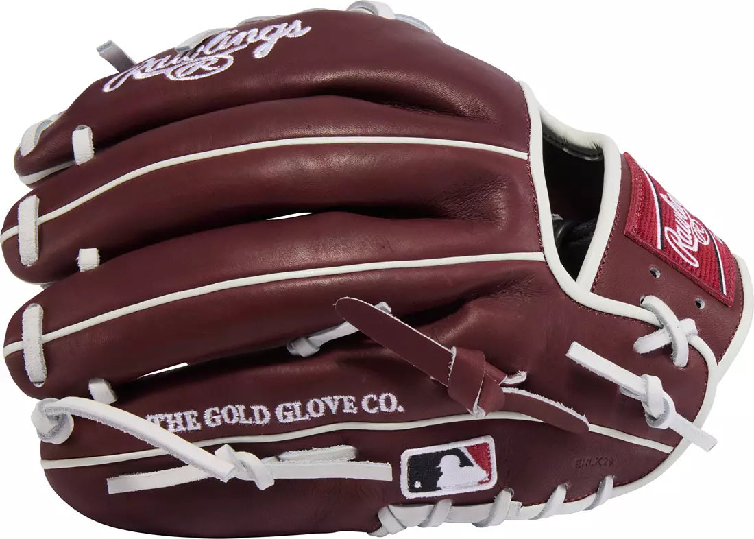 Rawlings Heart of the Hide 11.5" Maroon/White Baseball Glove