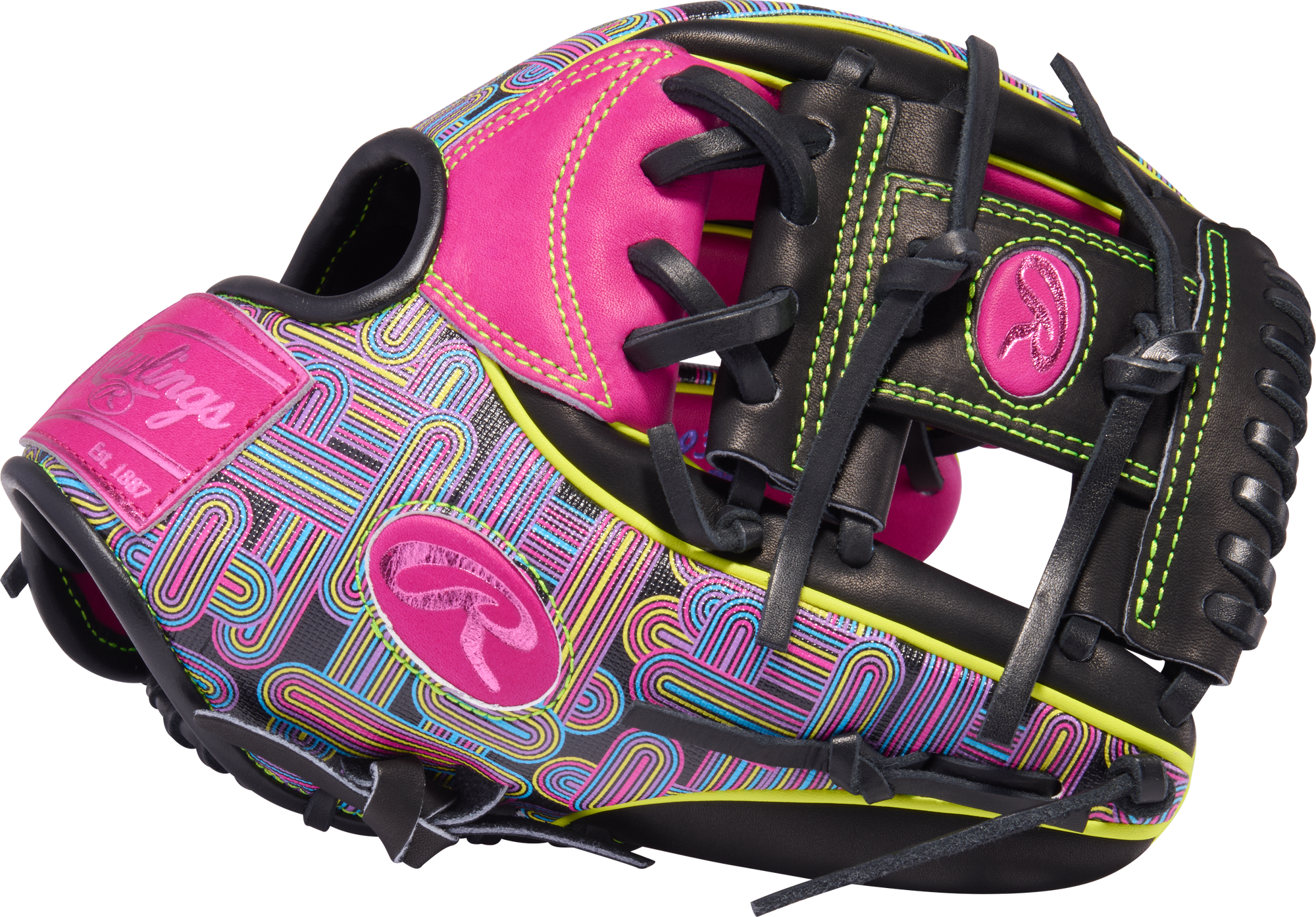 Rawlings HOH Color Sync 10 Berry Pattern 11.5" Baseball Glove