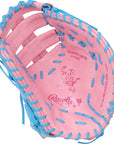 Rawlings Heart of the Hide Pink/Columbia Blule 12.25" First Base Mitt