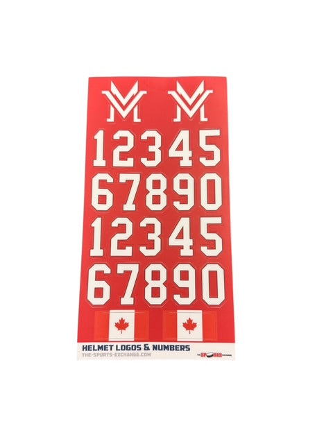 Vancouver Mounties Helmet Stickers