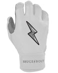 Batting Glove Bruce Bolt Chrome Series Short Cuff Yth